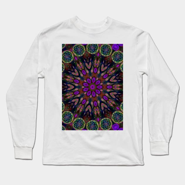 dream catcher mandala Long Sleeve T-Shirt by indusdreaming